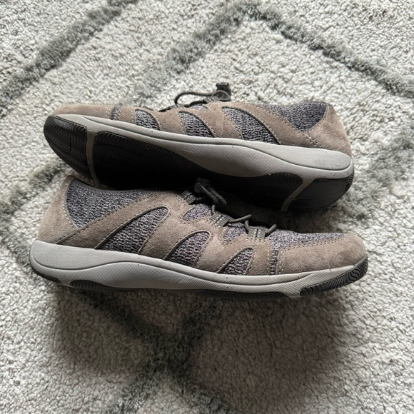 Dansko Holland Charcoal Gray leather Comfort Drawstring Sneaker Shoes 39 8.5 / 9 - Picture 6 of 11